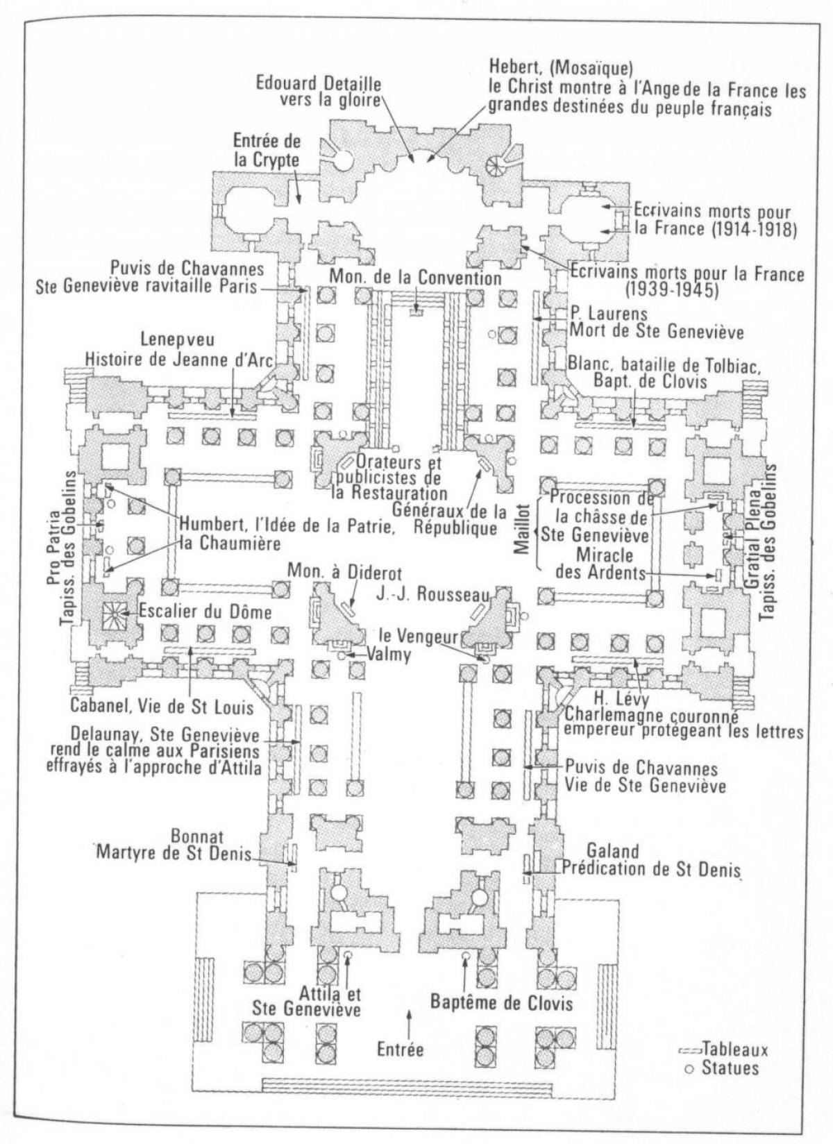 แผนที่ของ Panthéon ปารีส