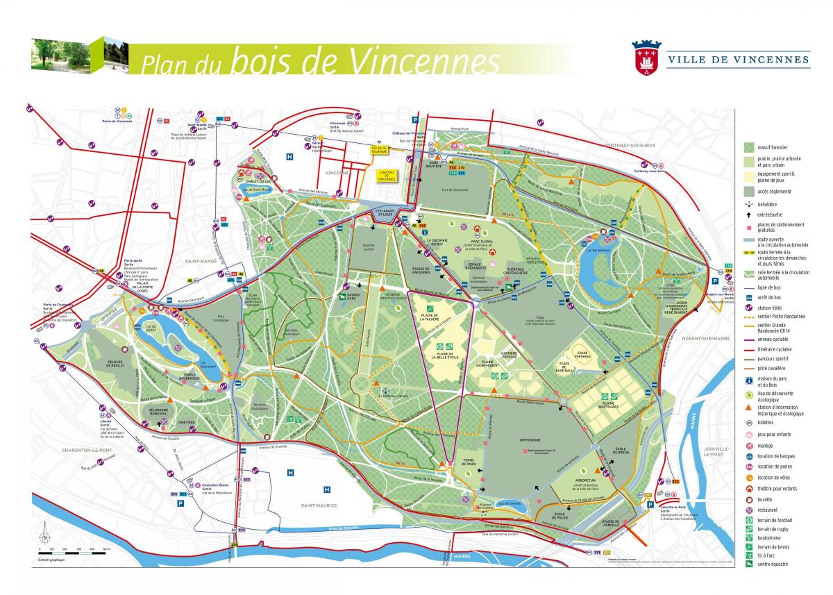 แผนที่ของบัเดอ Vincennes