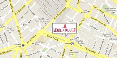 แผนที่ของ Moulin rouge