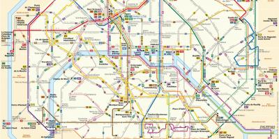 แผนที่ของ RATP รถบัส