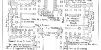 แผนที่ของ Panthéon ปารีส