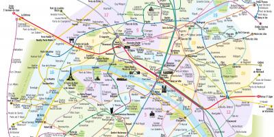 แผนที่ปารีสของรถไฟใต้ดิน
