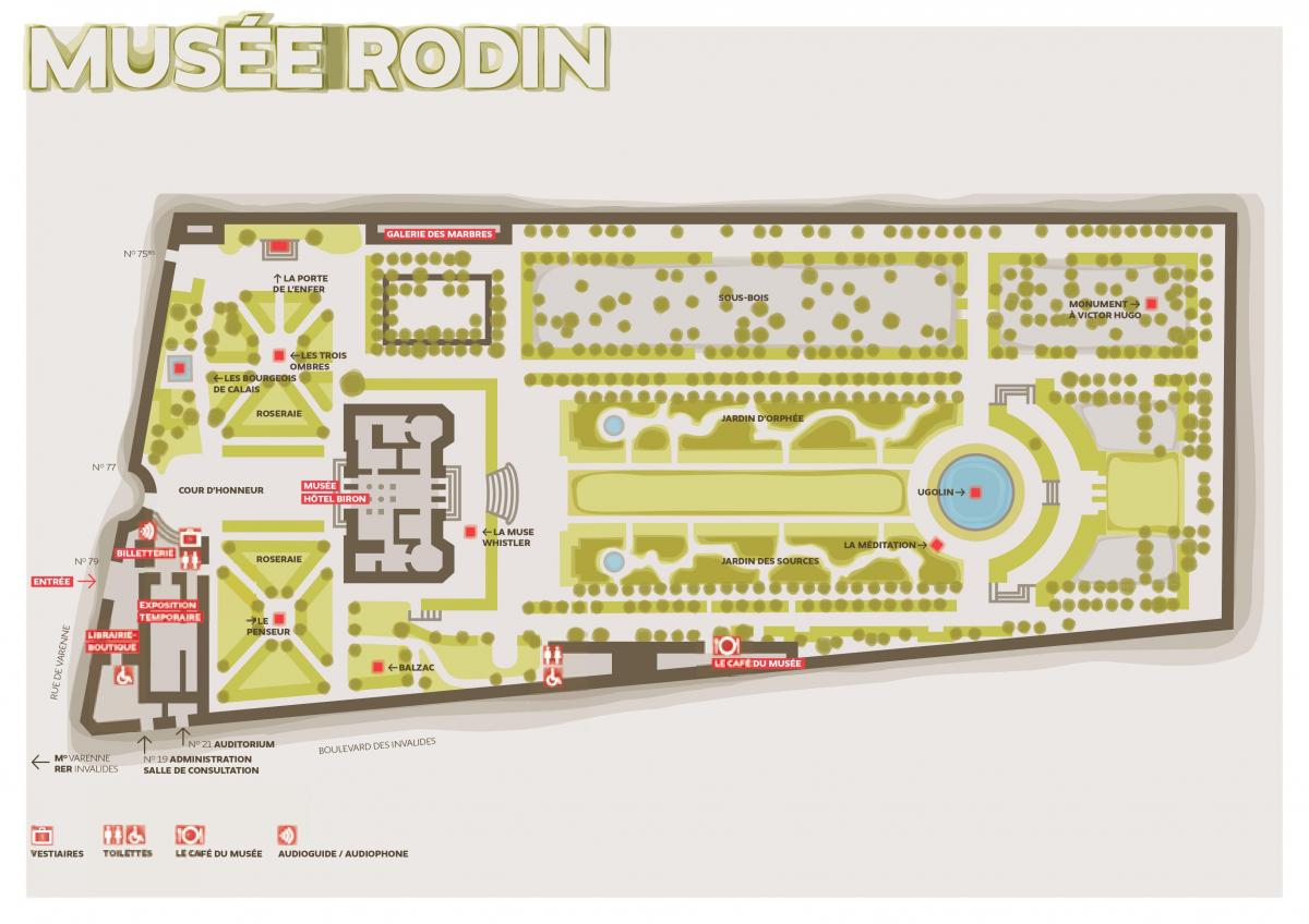 แผนที่ของ Musée Rodin