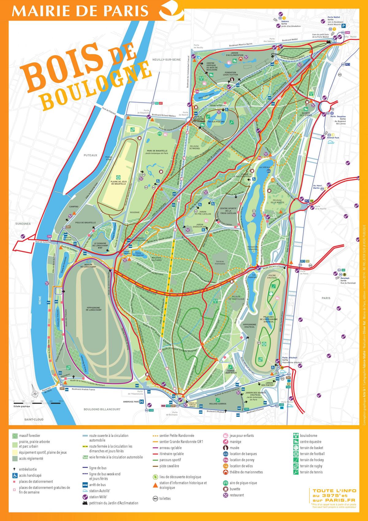 แผนที่ของบัเดอ Boulogne