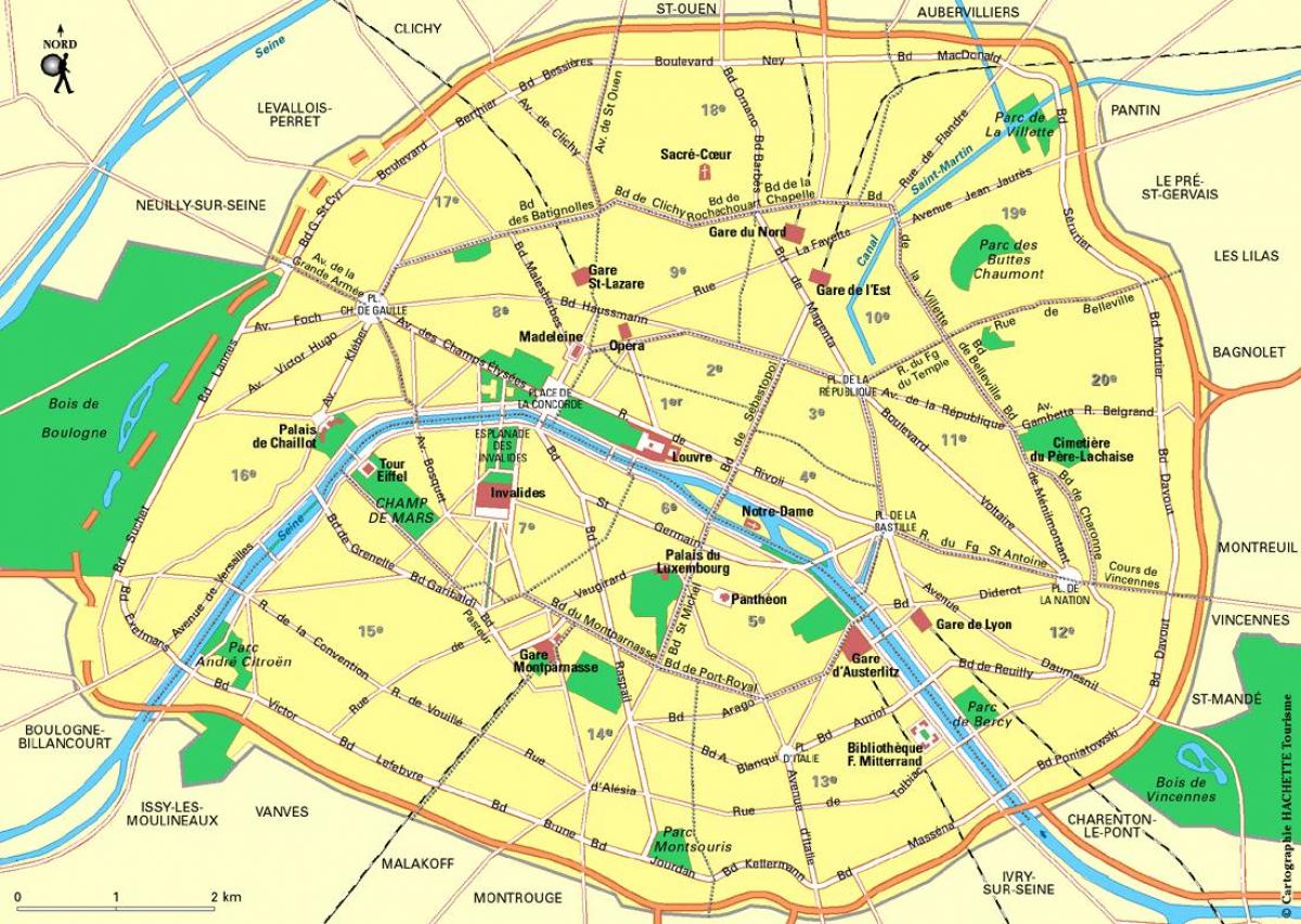 แผนที่ของปารีสสถานี