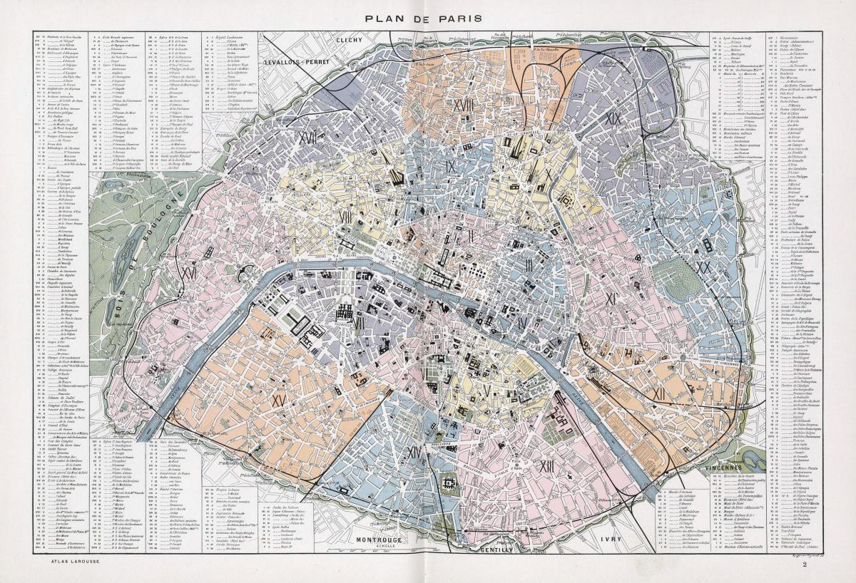 แผนที่ปารีส 1900