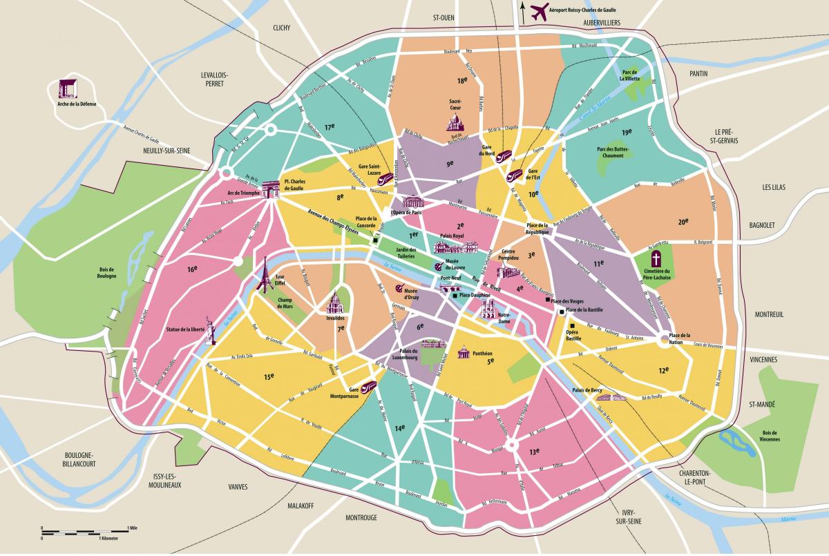 แผนที่ปารีส intramural