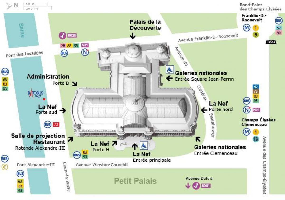 แผนที่ของแกรนด์ Palais