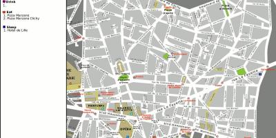 แผนที่ของ 9 arrondissement ของปารีส