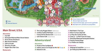 แผนที่ของ Disneyland ปารีส
