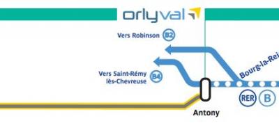 แผนที่ของ OrlyVal