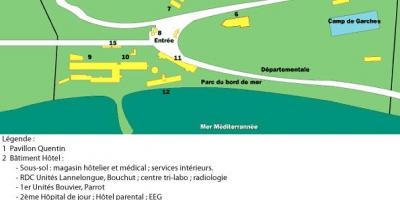 แผนที่ของซาน Salvadour โรงพยาบาล