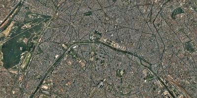แผนที่ของดาวเทียมปารีส