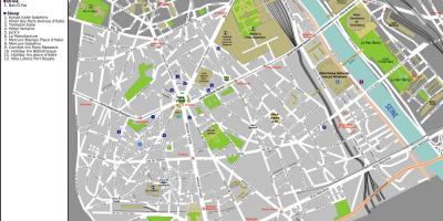 แผนที่ขที่ 13 ถ arrondissement ของปารีส