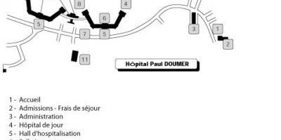 แผนที่ของพอล Doumer โรงพยาบาล
