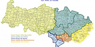 แผนที่วาล-d 'Oise