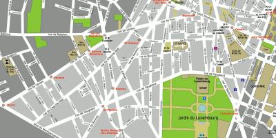 แผนที่ของอายุครบ 6 ขวบ arrondissement ของปารีส